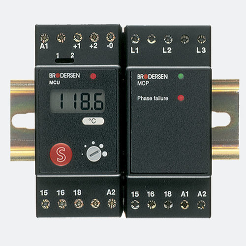 Relè di sorveglianza di sovratensione - MCP-10 - Brodersen Controls - di sequenza di fasi / di assenza di fase / di squilibrio di fase