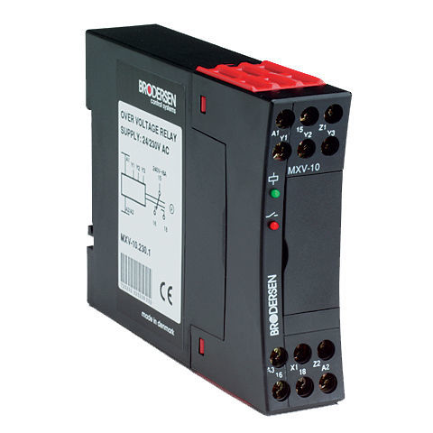 Relè di sorveglianza di tensione - MXV-10 - Brodersen Controls - 1NA/NC / AC/DC / AC