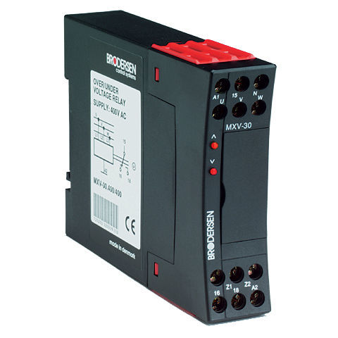 Relè di sorveglianza di tensione - MXV-30 - Brodersen Controls - 1NA/NC / trifase / AC
