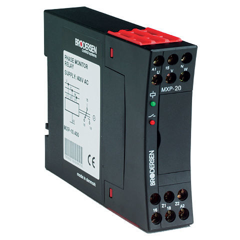 Relè di sorveglianza di tensione - MXP-20 - Brodersen Controls - di sequenza di fasi / di potenza / AC