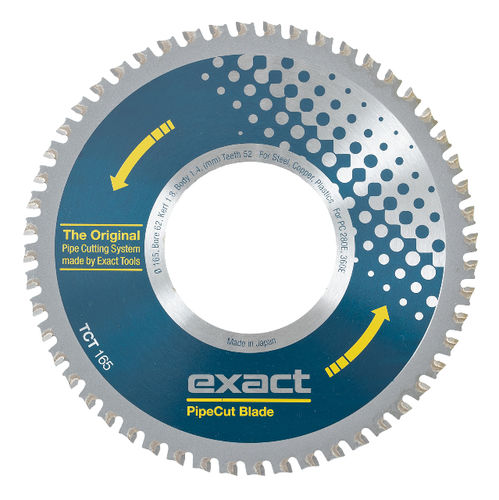 Lama per sega circolare - TCT 165 - Exact Tools Oy - in carburo de tungsteno / per acciaio / per alluminio