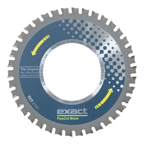 Lama per sega circolare - TCT Z140 - Exact Tools Oy - per troncatura / TCT / per acciaio inossidabile