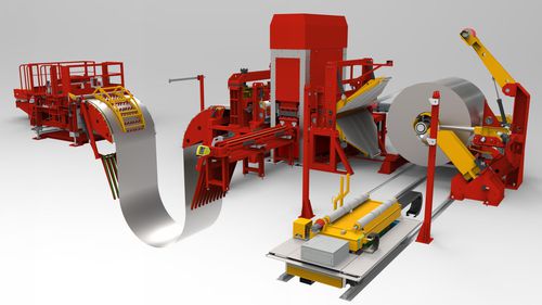 Linea di presse di tranciatura - Elma machine - per alluminio / per acciaio / a rulli