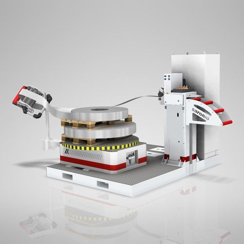 Aspo semiautomatico - Elma machine - per nastri in acciaio / orizzontale
