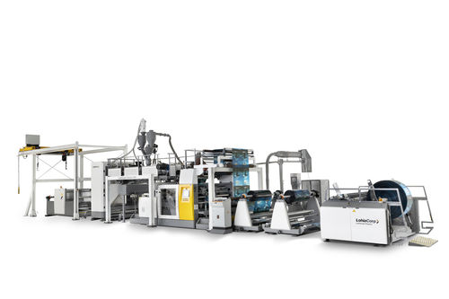 Linea di estrusione per rivestimento - lamicoat series - Lohia Corp Limited - per PP / per HDPE / per LDPE