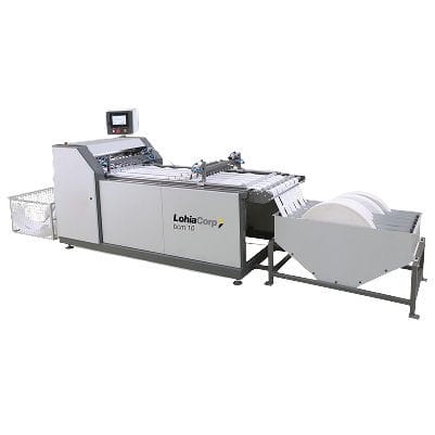Macchina da taglio a lama - Lohia Corp Limited - per materiale tessile / per cinghia / controllata da PLC