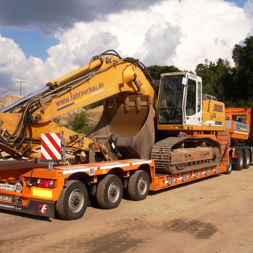 Semirimorchio extra ribassato - GigaMAX - Faymonville Distribution S.A. - gooseneck / per macchine / per centrale eolica