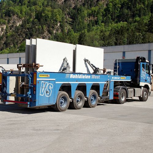 Semirimorchio a pianale - PrefaMAX - Faymonville Distribution S.A. - gooseneck / per unità di calcestruzzo prefabbricato / a 3 assi