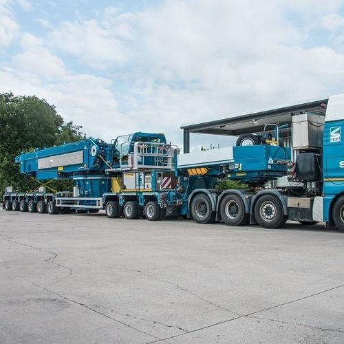 Semirimorchio a pianale - ModulMAX - Faymonville Distribution S.A. - gooseneck / per attrezzatura industriale / per carichi lunghi