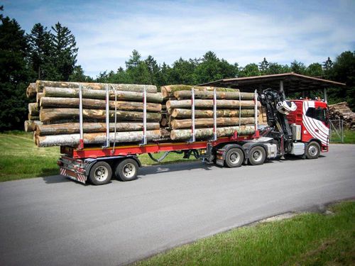 Semirimorchio a pianale - TimberMAX - Faymonville Distribution S.A. - a 3 assi / a 2 assi / trainato