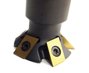 Fresa a inserti - DC1750 - 5th Axis Inc. - a spianare / a coda di rondine / per acciaio temperato