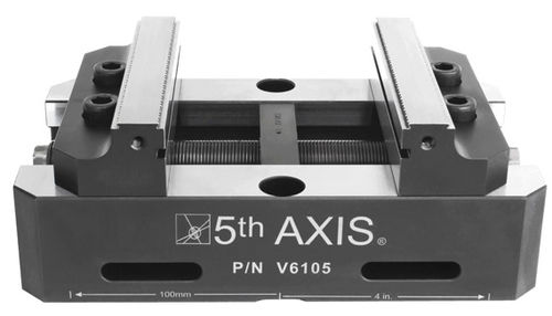 Morsa per macchina utensile - V6105 - 5th Axis Inc. - verticale / autocentrante