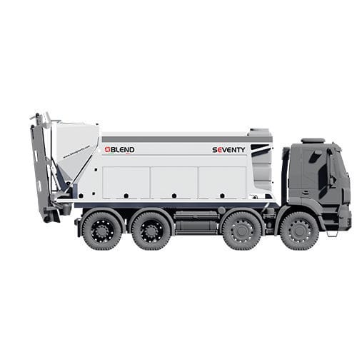 Centrale di betonaggio mobile - E-series - BLEND - compatto / a 2 assi / monoasse