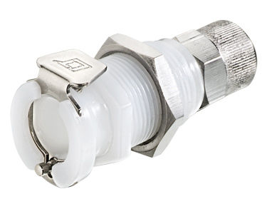 Raccordo idraulico - 40AC-S8 series - LinkTech Quick Couplings, Inc. - ad avvitamento / in plastica