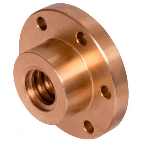 Dado flangiato - B4-10 - Michaud Chailly - per vite trapezoidale / in ottone / in ghisa