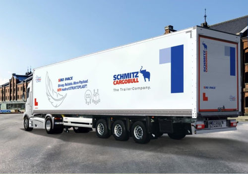 Semirimorchio porta-attrezzi - S.BO PACE - Schmitz Cargobull - per pezzi / per tubi flessibili / a 2 assi