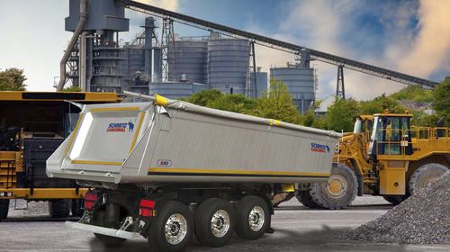 Rimorchio con cassone ribaltabile - S.KI series - Schmitz Cargobull - da cantiere / a 3 assi / trainato