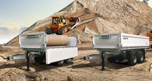 Rimorchio con cassone ribaltabile - Schmitz Cargobull - da cantiere / tandem / trainato