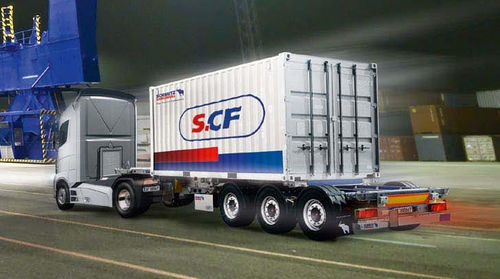 Semirimorchio per contenitore - Schmitz Cargobull - gooseneck / a 3 assi / trainato