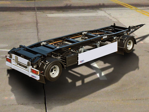 Rimorchio per contenitore - A.CF - Schmitz Cargobull - a 2 assi / trainato / per movimentazione