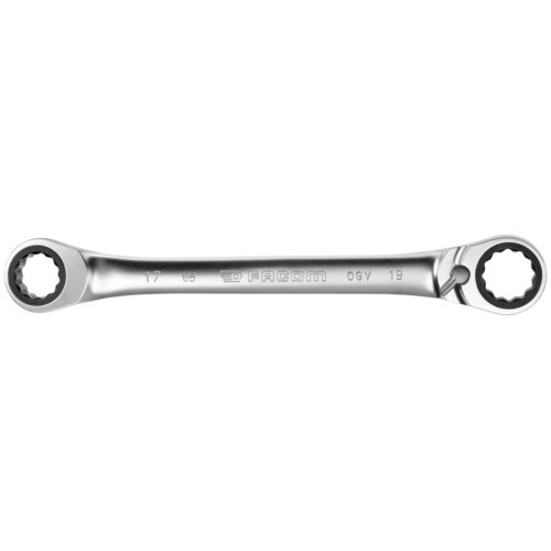 Chiave poligonale 1/2" - 65.1/2X9/16 - FACOM - in cromo / a teste sfasate / compatta
