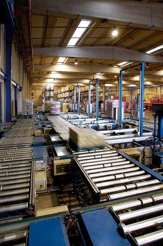 Sistema di trasporto per l'industria alimentare e delle bevande - MECALUX - industriale / per cartoni / per bevande