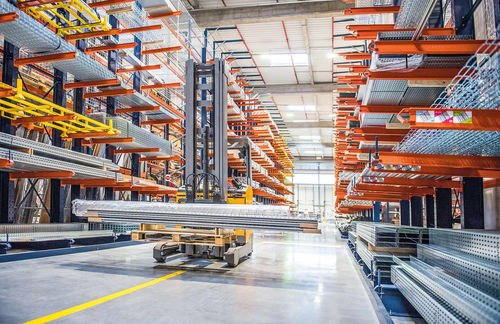 Scaffalatura cantilever - MECALUX - per movimentazione / dinamica / regolabile