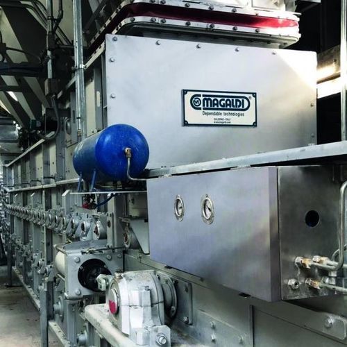 Trasportatore a nastro - ECOBELT® WA - Magaldi Power SpA - per movimentazione / di raffreddamento / chiuso