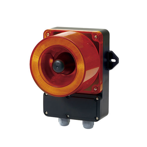 Diffusore di allarme sonoro con luci lampeggianti - QWCD35T - Qlight Co., Ltd. - con luce fissa / a tromba / elettronico