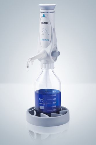 Distributore manuale - 1 - 50 ml | ceramus® fix series - Hirschmann Laborgeräte GmbH & Co. KG - per flacone