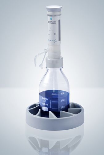 Distributore manuale - 1 - 50 ml | ceramus® classic fix series - Hirschmann Laborgeräte GmbH & Co. KG - per flacone