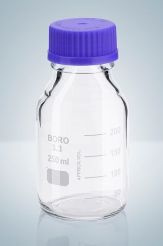 Fiala di reagente - 100 - 10 000 ml - Hirschmann Laborgeräte GmbH & Co. KG - in vetro / con tappo