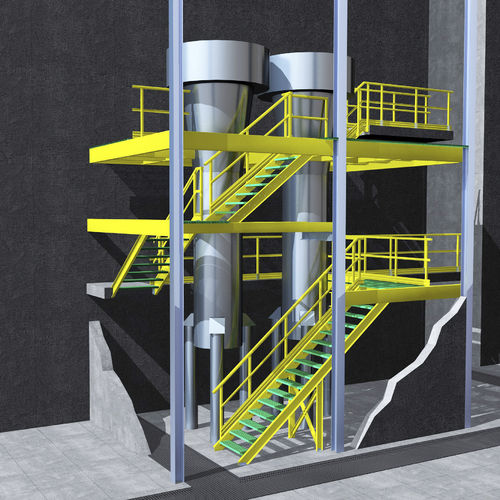 Soppalco industriale multilivello - M.M. srl - per piattaforma