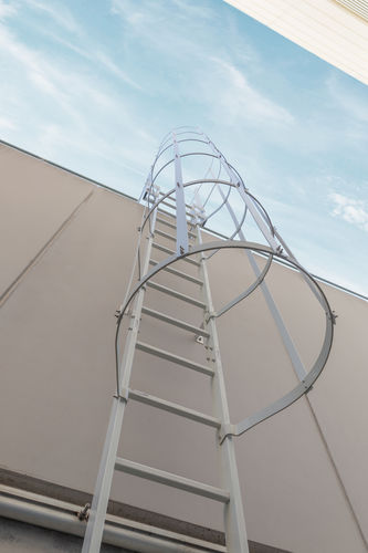 Scala da appoggio in PRFV - CSCALA1 - M.M. srl - semplice / con gabbia di sicurezza