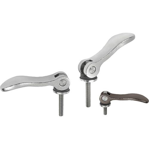 Leva di bloccaggio in acciaio inossidabile - K0647 series - HEINRICH KIPP WERK GmbH & Co. KG - in materia plastica / regolabile