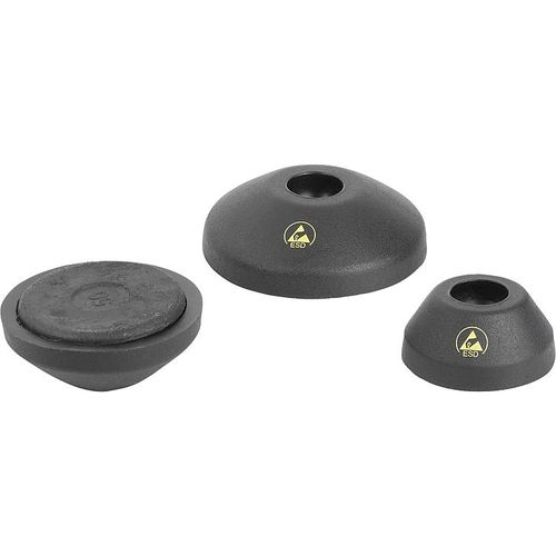 Piede di macchina - K0415 series - HEINRICH KIPP WERK GmbH & Co. KG - in elastomero / antiscivolo / snodabile