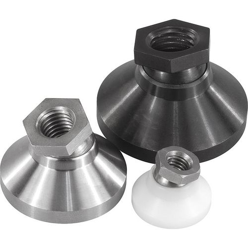 Piede di macchina - K0395 series - HEINRICH KIPP WERK GmbH & Co. KG - in acciaio / in elastomero / in acciaio inossidabile