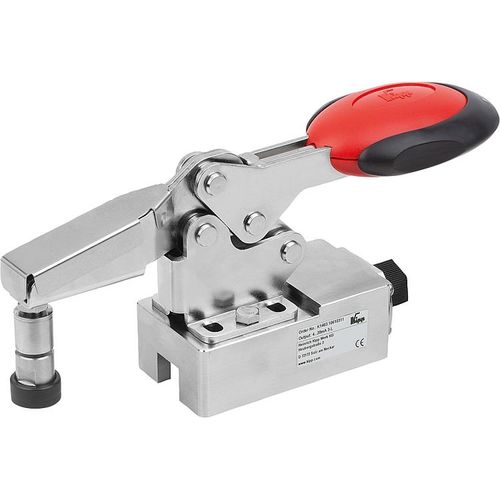 Attrezzo di bloccaggio orizzontale - K1463 series - HEINRICH KIPP WERK GmbH & Co. KG - in acciaio inossidabile / con chiusura di sicurezza