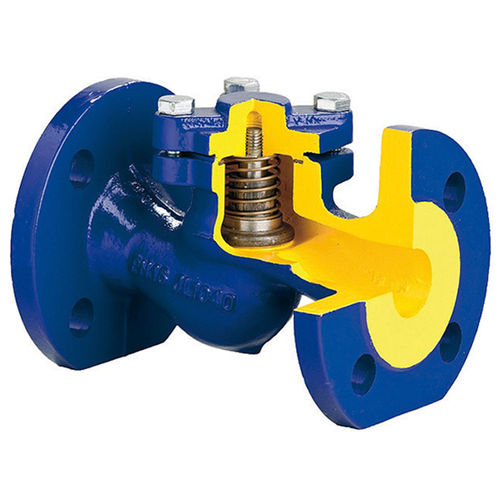 Valvola di ritegno a pistone - zCHE 287 - ZETKAMA Sp. z o.o. - per acqua / per aria compressa / con flangia
