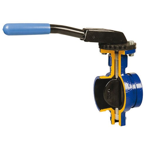 Valvola a farfalla - zBUT 494 - ZETKAMA Sp. z o.o. - a leva / per acqua / industriale