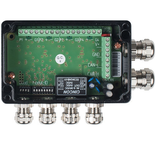 Modulo I/O analogico - µCAN.4.ai-BOX - MicroControl GmbH & Co. KG - per bus di campo / CANopen / CAN