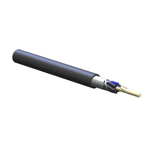 Cavo elettrico ibrido - 002EU4-T4700D20 - CORNING - per uso esterno / in polietilene / blu