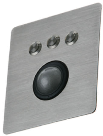 Trackball laser - PM-TB - IKEY Industrial Peripherals - ad incastro / 38 mm / in acciaio inossidabile