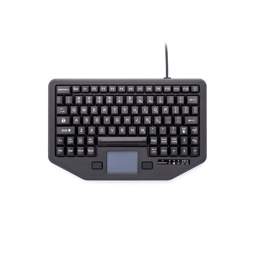 Tastiera da ufficio - IK-88-TP-USB - IKEY Industrial Peripherals - a tasti meccanici / 88 tasti / con touchpad
