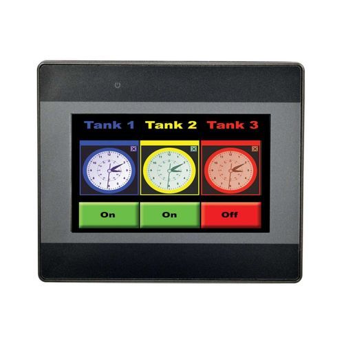 HMI con touch screen resistivo - HMI5043LB - Maple Systems - ad incastro / 480 x 272 / RISC