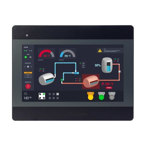 HMI con touch screen resistivo - HMI5100B - Maple Systems - ad incastro / 1024 x 600 / RISC