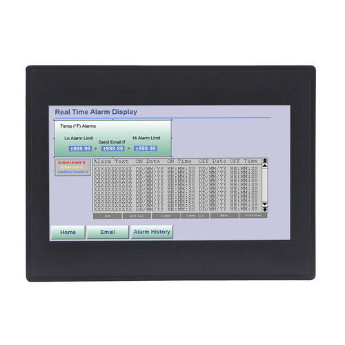 HMI con touch screen resistivo - HMC4070A-M - Maple Systems - ad incastro / 1024 x 600 / RISC