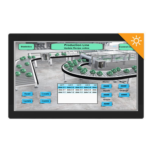Monitor TFT-LCD - MON1021APH - Maple Systems - a tecnologia capacitiva proiettata / industriale / per cantiere di costruzione