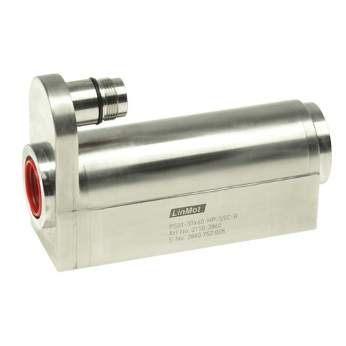 Motore lineare DC - SSCP P01-37 series - Linmot - struttura in acciaio inossidabile / ad alta prestazione / raffreddato
