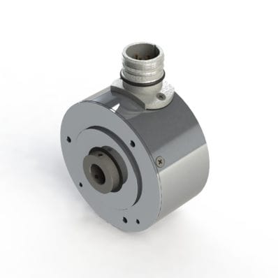 Encoder rotativo incrementale - HWI 80 - Hohner Elektrotechnik GmbH - meccanico / ad albero cavo / con flangia